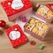Cookie Tins Square Storage Tins for Christmas Gift Giving, 3 Pack - Large, Medium, and Small Sizes